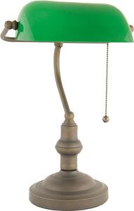 Lampada da scrivania Clayre & Eef Ø 27x40 cm Metallo Verde Marrone