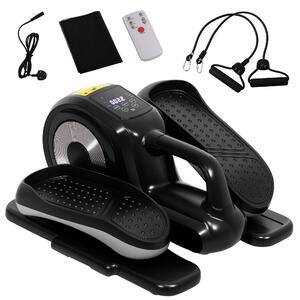 SPORTNOW Ellittico da scrivania ellittico elettrico con telecomando display LCD 12 velocità regolabili 45 x 38 x 25 cm nero