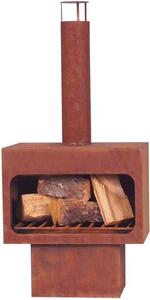 Caminetto da giardino Markone 201-3 (griglia): 56 x 40 x 115 cm