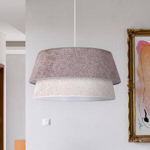 Euluna Lampada a sospensione Boucle, Ø 50 cm, grigio/ecrù