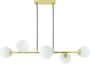 Lampada a sospensione con sfere dorate 6xE27 PALLE ID-6201-03 IdeaLED