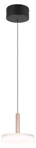 Lampada a sospensione LED CELESTE, tonalità marrone-nero, 10 W, bianco caldo, 1100 lm, vetro, dimensioni: 200 x 22 x 22 cm, IP20, Trio