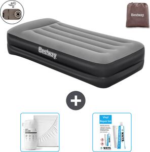 Materasso gonfiabile Bestway - 1 persona - 97 x 191 x 46 cm - Grigio - Accessori inclusi