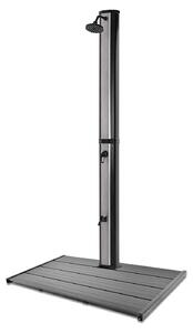 Doccia solare da giardino in PVC da 35L con pedana - Surya Silver & Dasar