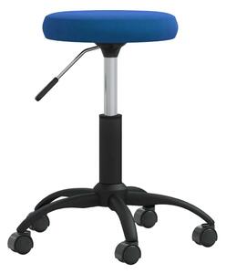 VidaXL Sedia da ufficio girevole in velluto blu