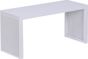 Panca Relaxdays, bambù, panca da cucina moderna, panca per spogliatoio in ingresso, bagno e camera da letto, DxLxA: 43x90x33 cm, panca porta scarpe, bianca