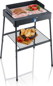 Barbecue elettrico su gambe 2200w nero Severin 8566