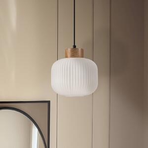 Lampada a sospensione in vetro Harmony Lamkur, dimmerabile, Bianco / Opale, Soggiorno / Sala da pranzo, Vetro, Scandinavo, Lampada a sospensione