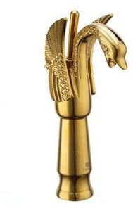 Lavabo BATTERIA KRAN swan retro oro LAUFERI