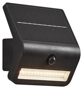 Applique da esterno nera con LED IP54 con sensore di movimento solare - Floody