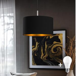 Eglo - Lampadario LED a sospensione su cavo TUNJA, 1xE27/60W/230V, nero