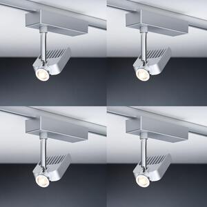 4er Set Paulmann Urail Système de Spot Vision II 1x10W Chrome Mat/Chrome 230