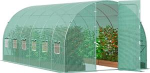 Serra Tunnel Serra fredda Casa del pomodoro - 590x295x225 cm - Serra verde da giardino per coltivazioni robuste - Ideale per frutta e verdura