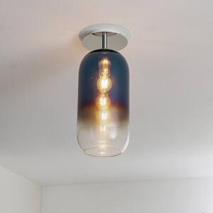 Artemide Gople plafoniera blu/argento