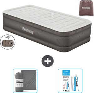 Materasso gonfiabile Bestway - 1 persona - 97 x 191 x 46 cm - Marrone - Accessori inclusi