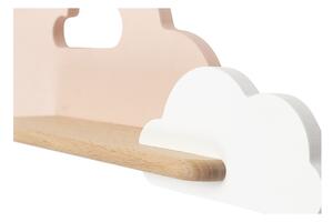 Applique LED per bambini con mensola CLOUD LED/5W/230V rosa/bianco