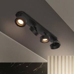 LEDVANCE Venus Faretto da soffitto a LED, 3.000 K, a 3 luci, nero