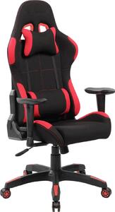 Indianapolis Poltrona Gaming nera e rossa, adulti