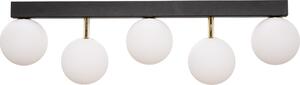 Lampada da soffitto con sfere di vetro bianco ALI 5xG9 Linea Zuma 5643