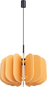 Lampada a sospensione MULA 45 giallo 1xE27 15W feltro/acciaio 146x45x45cm Sollux Lighting