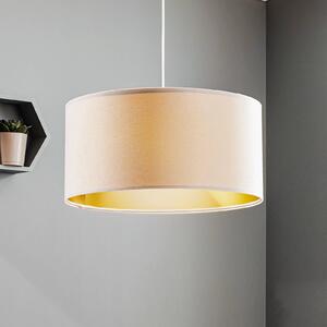 Maco Design Lampada a sospensione Salina, bianco/oro Ø 50 cm