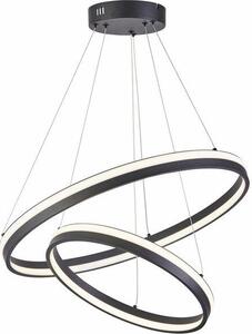 Lampada a sospensione LED Proxima nera 64W Tonalità di bianco 5120 lm metallo dim.: 120x60x60 cm IP20 Reality
