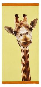 Telo mare giallo in cotone 76x160 cm Giraffe – Catherine Lansfield