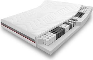 Materasso a molle insacchettate ergonomico a 7 zone Sleezzz Premium 160 x 200 cm, altezza 23 cm, livello di rigidità H2/H3