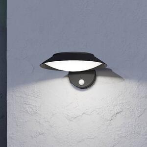 EGLO Applique a LED Cerrisi, larghezza 10,5 cm, nero, sensore