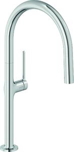 Kludi REEF, miscelatore monocomando per lavello, doccetta estraibile, cromato, 1 pz