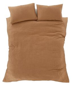 Biancheria da letto marrone per letto matrimoniale 200x200 cm Muscat Waffle – Pineapple Elephant