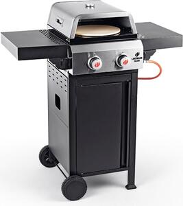 Barbecue a gas LANDMANN Triton PTS 2.0 Barbecue a gas Premium Coperchio a doppia parete Coperchio termometro Griglia per barbecue Ghisa smaltata Griglie per barbecue perfette PTS