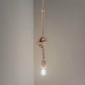 Lampada a sospensione AYD Opviq, dimmerabile, Crema / Ambra, Soggiorno / Sala da pranzo, Tessuto / Stoffa / Seta, Marittimo, Lampada a sospensione