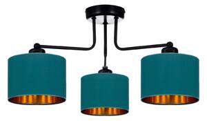 Lampada da soffitto turchese lampada vintage moderna E27 lampada di design a 3 luci N230-E3-T