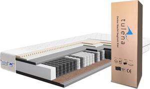 TULENA NOX materasso a molle insacchettate 140 x 200 cm, Comfort Plus con lattice e memory foam - rivestimento lavabile - H3 / H4