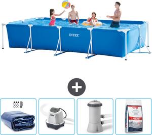 Piscina fuori terra rettangolare - 450x220x84 cm - 5 pezzi - Modello SCB54