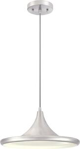 Lampada a sospensione LED dimmerabile Massie in nichel spazzolato