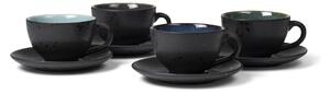 Tazzine in set nere/blu scuro in ceramica 4 pz 240 ml Gastro Black/Mix – Bitz