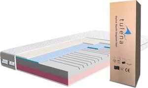 TULENA NOX materasso in schiuma 90x190 cm, double face H3+H4 Comfort, altezza 20 cm, rivestimento antibatterico sfoderabile, confortevole e durevole
