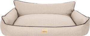 Letto ortopedico per cani JOKER letto per cani divano letto cestino materasso letto per animali XXL 106x80 cm beige sembra lino