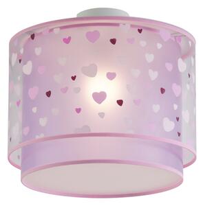 Plafoniera per bambini rosa con cuori - Harrie in Love