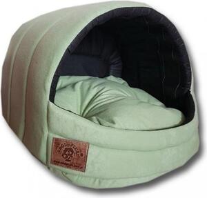 Letto per cani - cane di piccola taglia - box - letto per cani - 45 x 49 x 36 cm - verde opaco - letto per cani - letto per cani