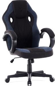 SENSE7 Prism Gaming Chair Tessuto Nero-Blu - Sedia da ufficio ergonomica Sedia da scrivania per PC Sedia da gaming Funzione oscillante Sedia da gamer 120 kg