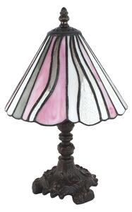 Lampada da tavolo Tiffany Clayre & Eef Ø 20x34 cm Vetro rosa beige