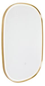 Specchio da bagno rame con LED dimmerabile a 3 livelli con touch ovale - Miral