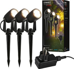 CONNECT TO SHINE Set iniziale Iris con set di 3 luci LED da esterno, IP65