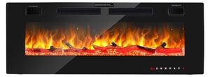 Camino elettrico da parete - 1500 Watt - Larghezza 127 cm - Effetto fiamma
