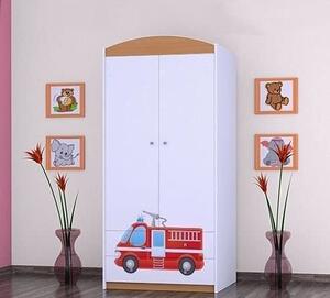 BDW Armadio, 2 ante, 2 cassetti, guardaroba, 180x90 cm, faggio