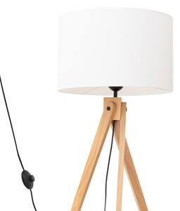 Sollux SL.1908 - Lampada da terra NATT 1xE27/15W/230V bianca