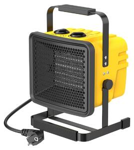 Stufa ventilata in Vetroceramica da 2000 W - Gialla - Elettrica - Elemento riscaldante PTC - Per l'ambiente di lavoro